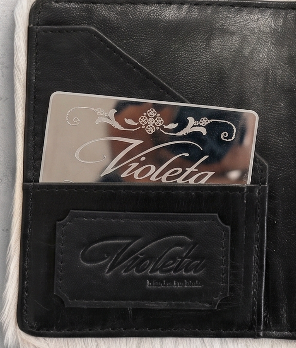 COWHIDE PASSPORT CASE